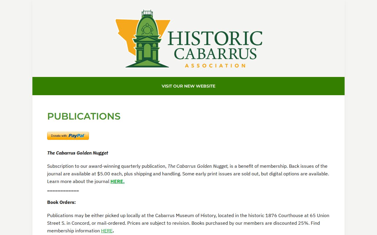 Concord city directory Historic Cabarrus publications