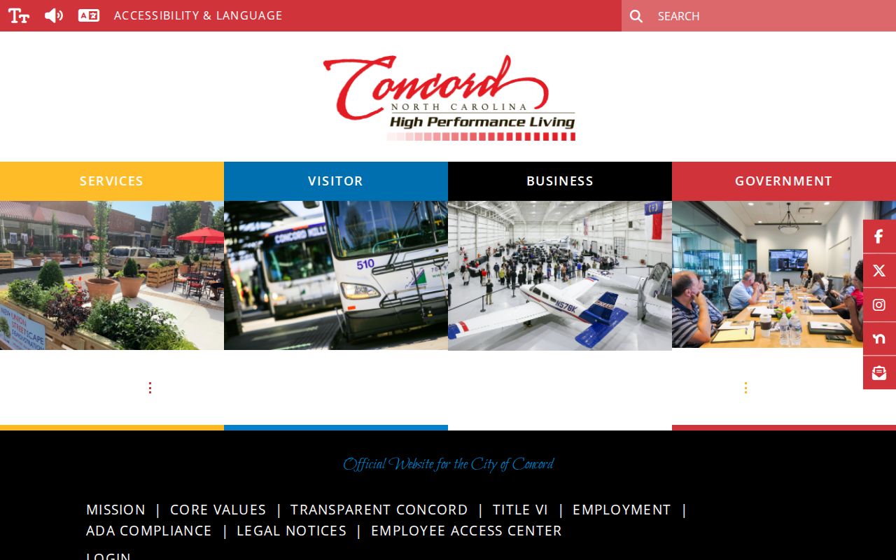 Concord neighbors City staff directory resource
