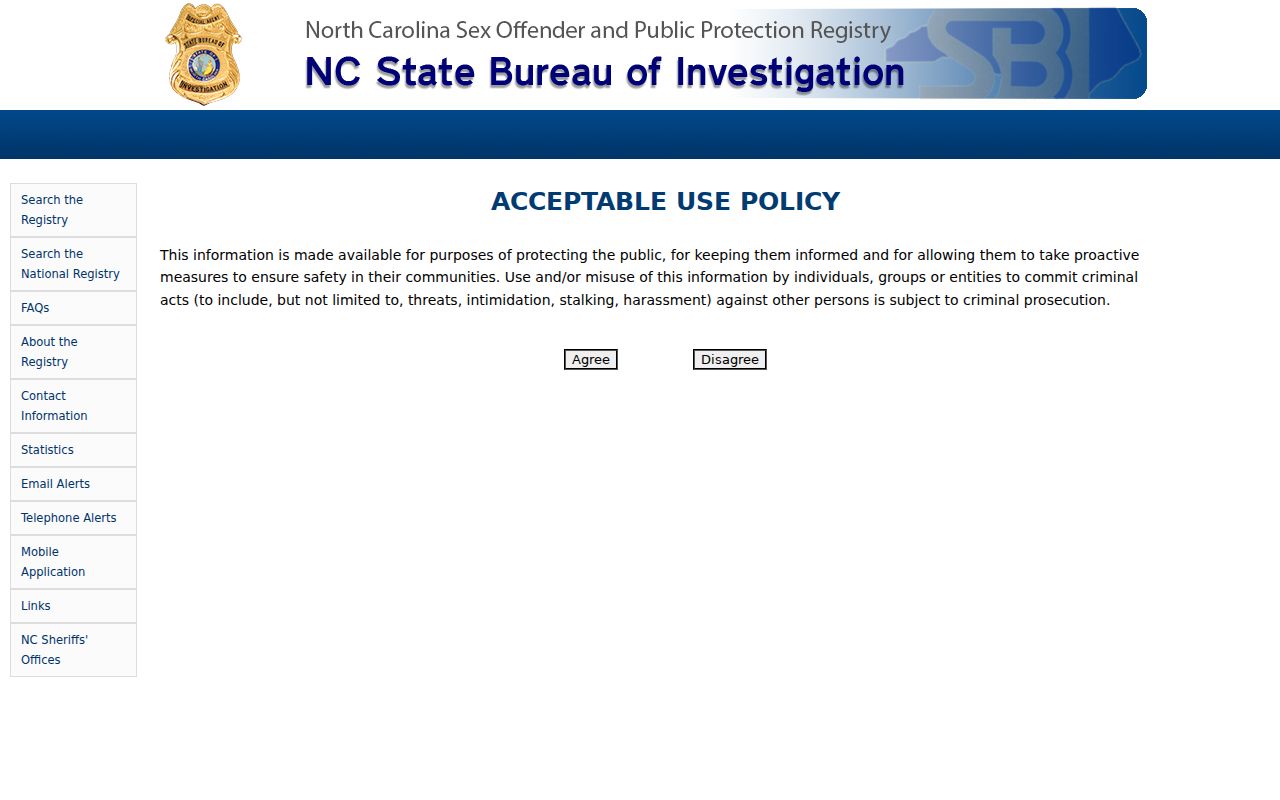 Concord resident lookup North Carolina sex offender registry search