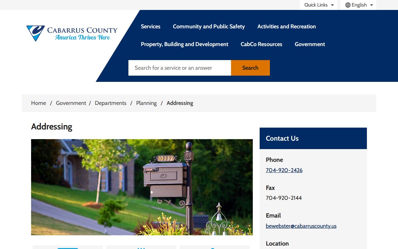 Concord ZIP code directory Cabarrus County Addressing information